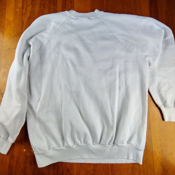 Vintage 1986 College of Charleston Yacht Club Sweatshirt Belton XL White 80s USA - Picture 9 of 10